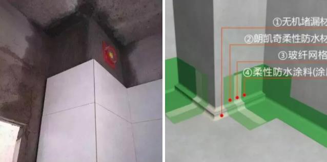 家里管根、烟道发生漏水应如何处理? 防水防漏,朗凯奇防水,防水材料,防水涂料厂家,地下工程防水,卫生间防水