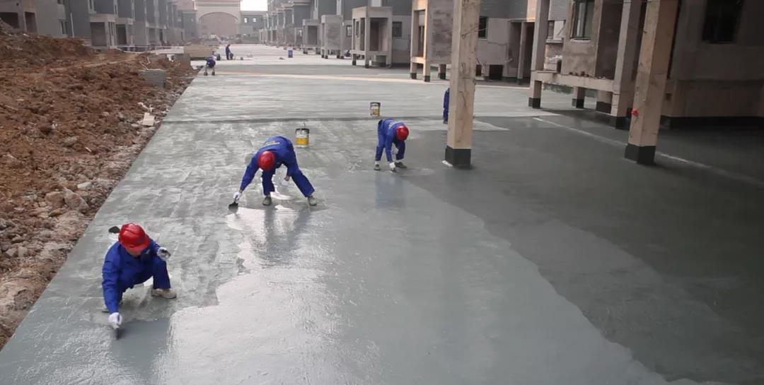 朗凯奇建筑防水施工现场 建筑防水施工,朗凯奇,防水材料施工,防水涂料,防水层