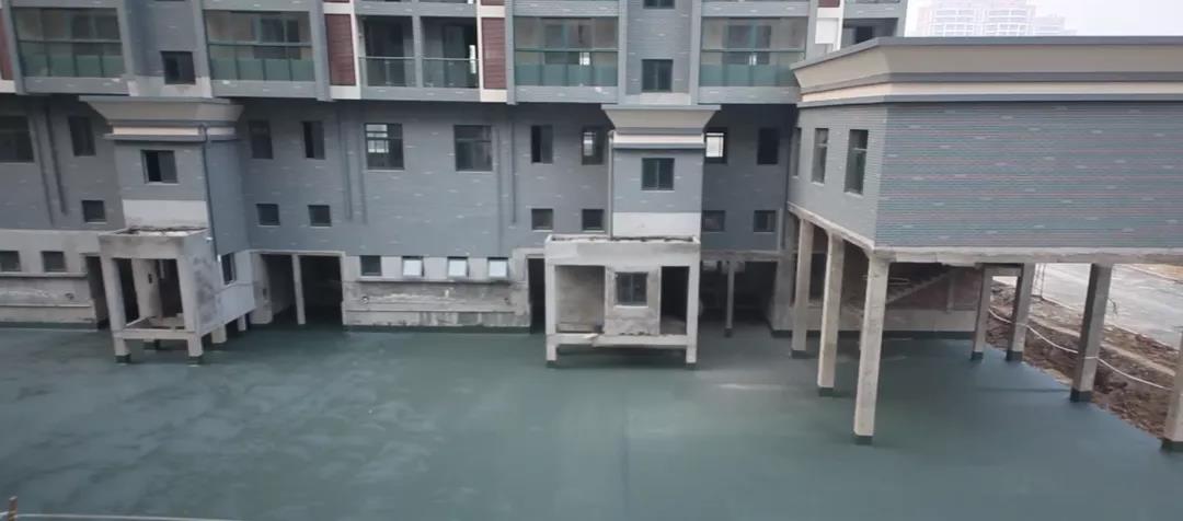 朗凯奇建筑防水施工完工现场 建筑防水施工,朗凯奇,防水材料施工,防水涂料,防水层