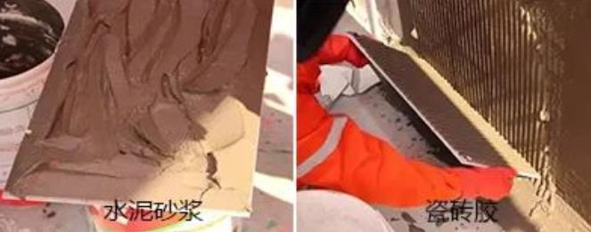 同样是贴砖,瓷砖胶与水泥砂浆的差别怎么这么大? 瓷砖胶,防水涂料厂家,防水材料,朗凯奇防水,水泥砂浆,贴砖